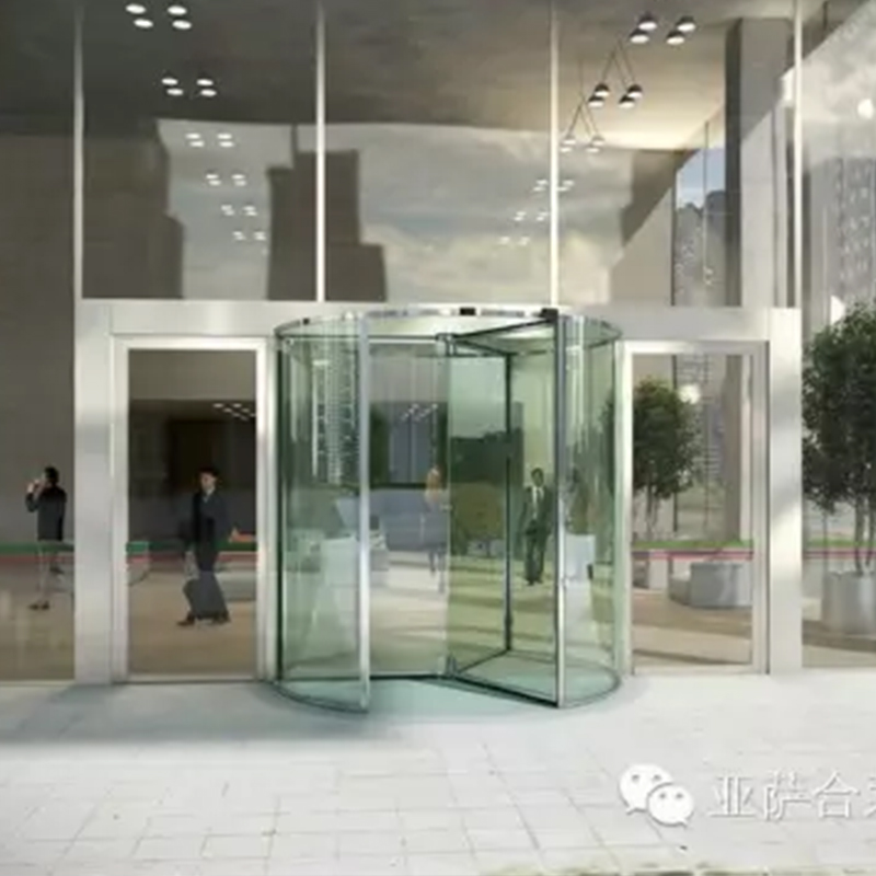 全透明自動旋轉門系統